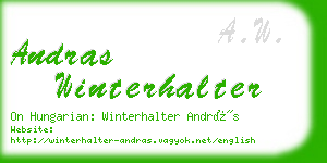 andras winterhalter business card